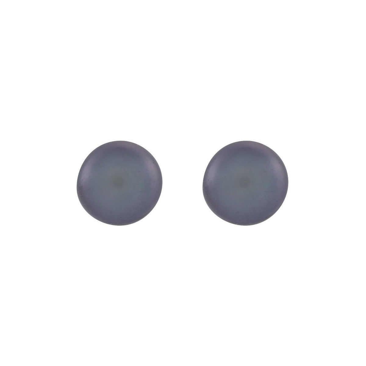 4- Cultured Black Freshwater Button Pearl Earrings