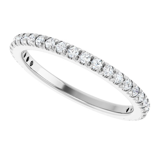 1/3 CTW Natural Diamond French-Set Anniversary Band, 2 x 1.9 mm