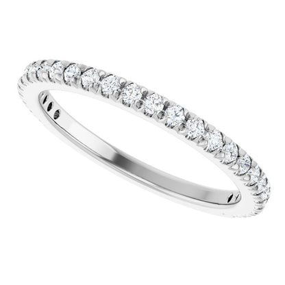 1/3 CTW Natural Diamond French-Set Anniversary Band, 2 x 1.9 mm