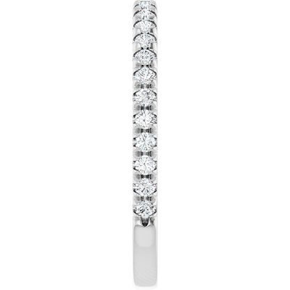 1/3 CTW Natural Diamond French-Set Anniversary Band, 2 x 1.9 mm
