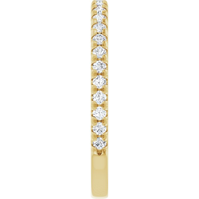 1/3 CTW Lab-Grown Diamond French-Set Anniversary Band, 2.4 x 1.9 mm