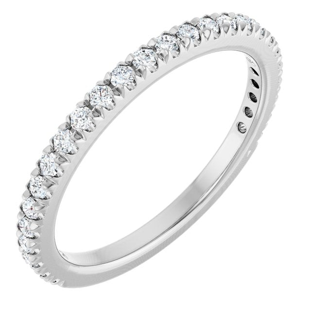 1/3 CTW Natural Diamond French-Set Anniversary Band, 2 x 1.9 mm