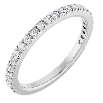 1/3 CTW Natural Diamond French-Set Anniversary Band, 2 x 1.9 mm