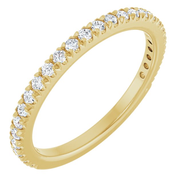 1/3 CTW Lab-Grown Diamond French-Set Anniversary Band, 2.4 x 1.9 mm