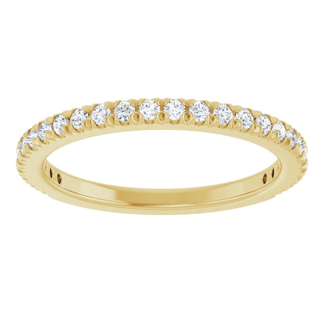 1/3 CTW Lab-Grown Diamond French-Set Anniversary Band, 2.4 x 1.9 mm