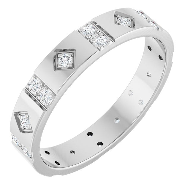 1/3 CTW Natural Diamond Mens Accented Band