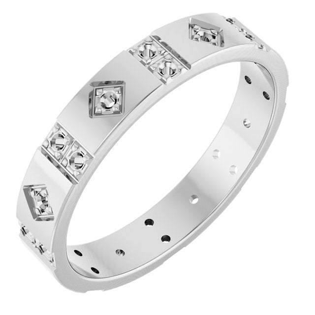 1/3 CTW Natural Diamond Mens Accented Band