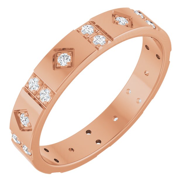 1/3 CTW Lab-Grown Diamond Mens Accented Band