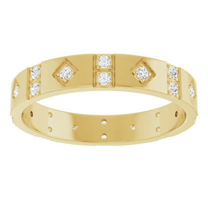 1/3 CTW Natural Diamond Mens Accented Band