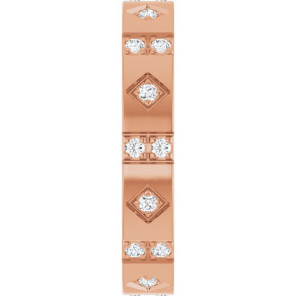 1/4 CTW Natural Diamond Mens Accented Band