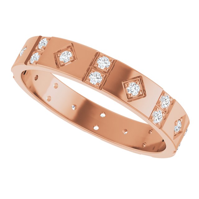 1/4 CTW Natural Diamond Mens Accented Band