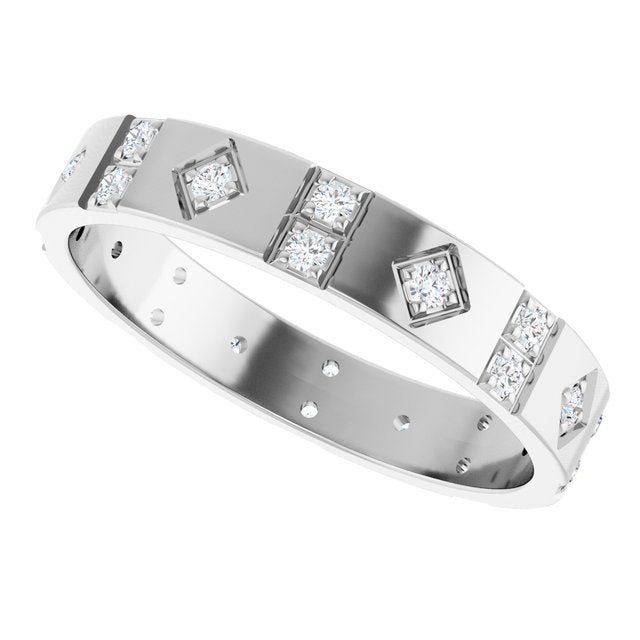 1/3 CTW Lab-Grown Diamond Mens Accented Band