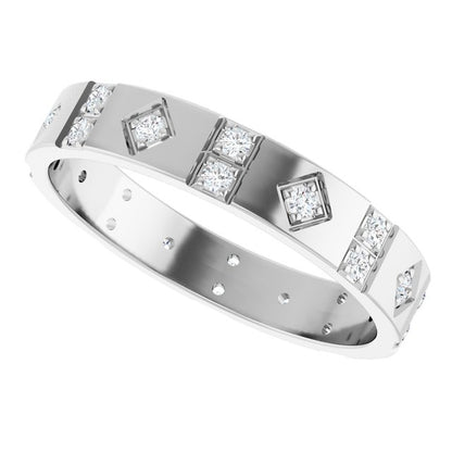 1/3 CTW Lab-Grown Diamond Mens Accented Band