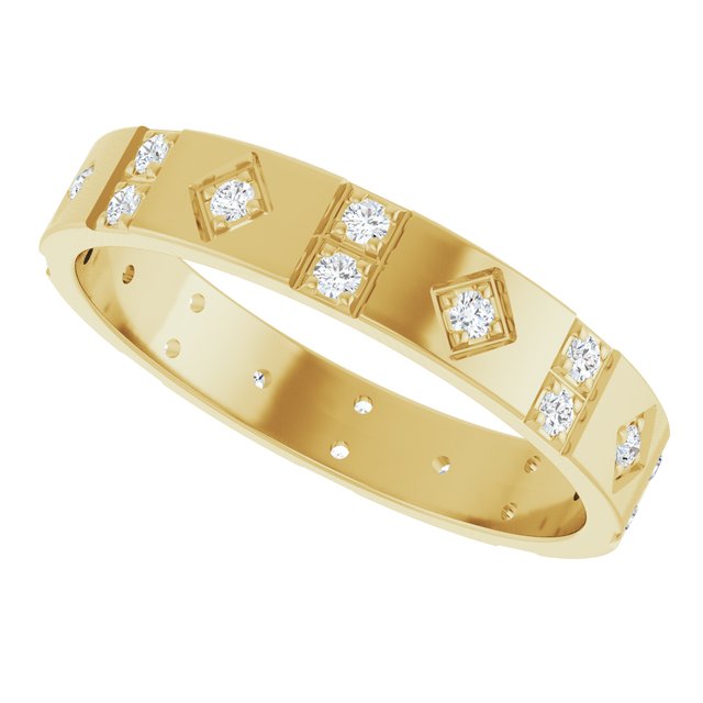 1/3 CTW Lab-Grown Diamond Mens Accented Band