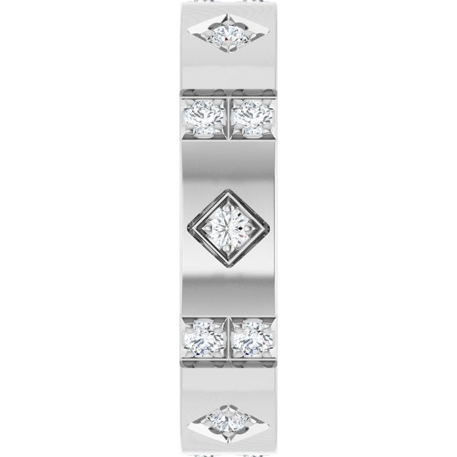 1/2 CTW Natural Diamond Mens Accented Band