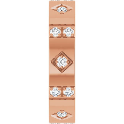 1/2 CTW Natural Diamond Mens Accented Band
