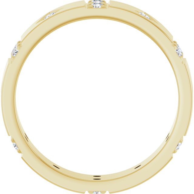 1/2 CTW Lab-Grown Diamond Mens Accented Band