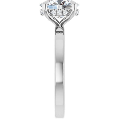 1 1/2 CTW Lab-Grown Diamond Engagement Ring, 8.98 mm