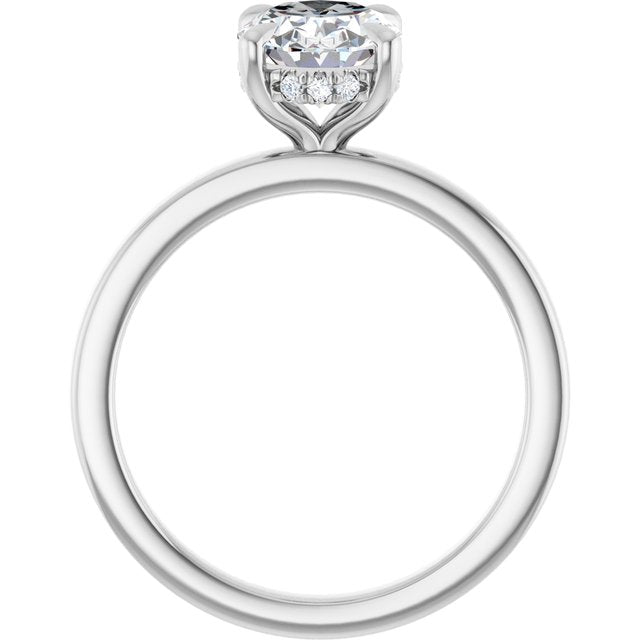 1 1/2 CTW Lab-Grown Diamond Engagement Ring, 8.98 mm