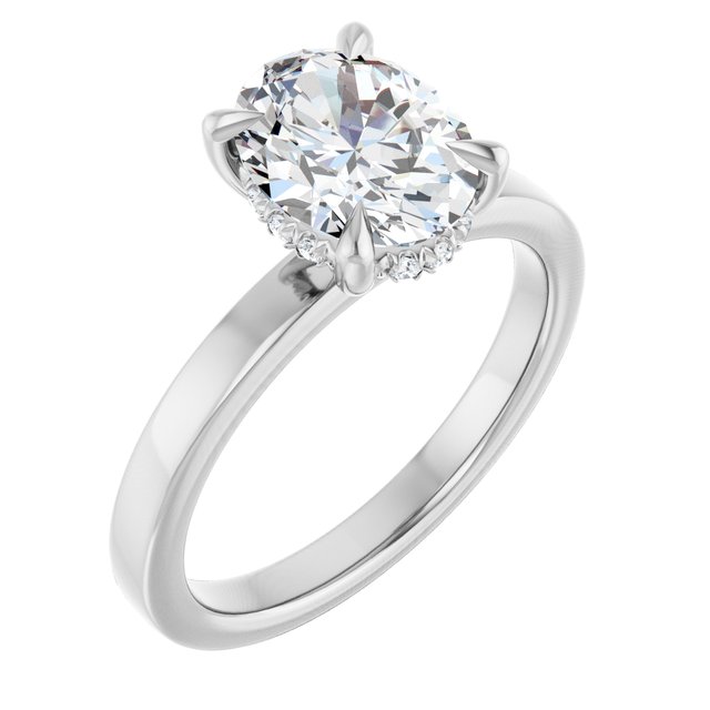 1 1/2 CTW Lab-Grown Diamond Engagement Ring, 8.98 mm
