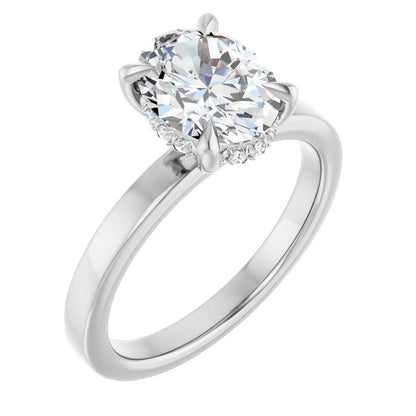 1 1/2 CTW Lab-Grown Diamond Engagement Ring, 8.98 mm