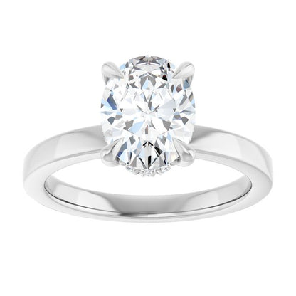 1 1/2 CTW Lab-Grown Diamond Engagement Ring, 8.98 mm