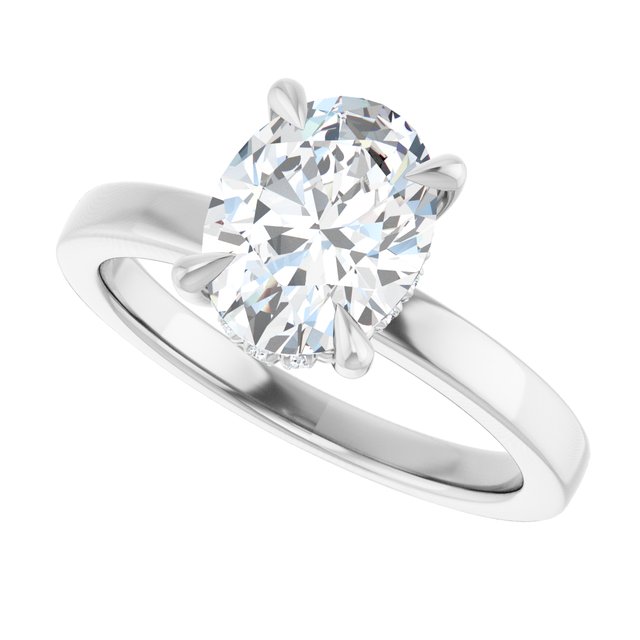 1 1/2 CTW Lab-Grown Diamond Engagement Ring, 8.98 mm