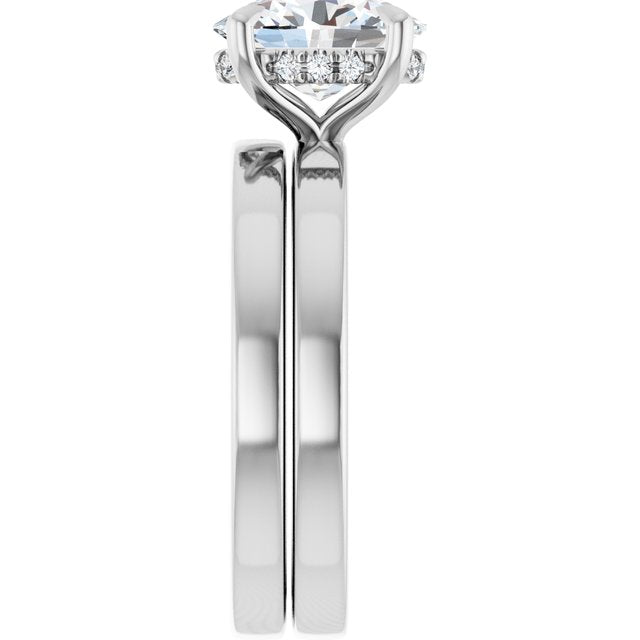 1 1/2 CTW Lab-Grown Diamond Engagement Ring, 8.98 mm