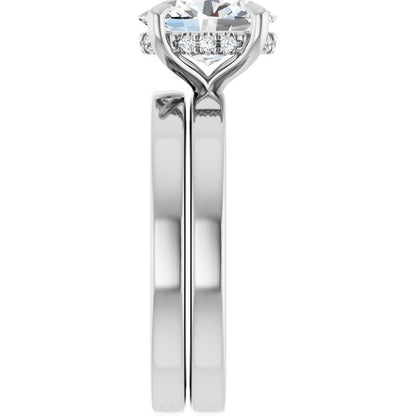 1 1/2 CTW Lab-Grown Diamond Engagement Ring, 8.98 mm