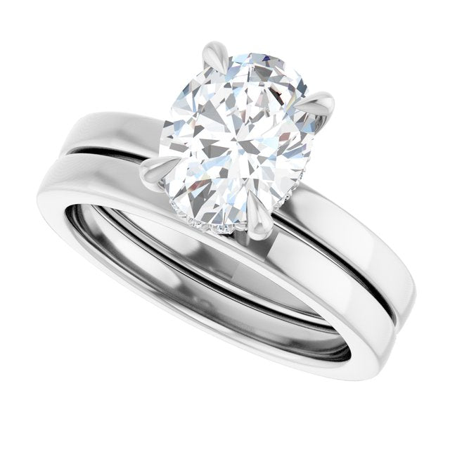 1 1/2 CTW Lab-Grown Diamond Engagement Ring, 8.98 mm
