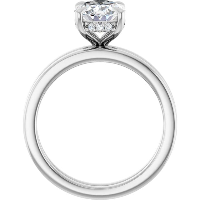 1 1/2 CTW Lab-Grown Diamond Engagement Ring, 8.98 mm