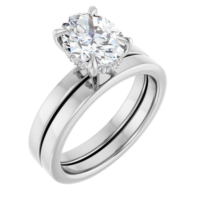 1 1/2 CTW Lab-Grown Diamond Engagement Ring, 8.98 mm