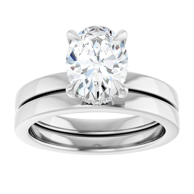 1 1/2 CTW Lab-Grown Diamond Engagement Ring, 8.98 mm