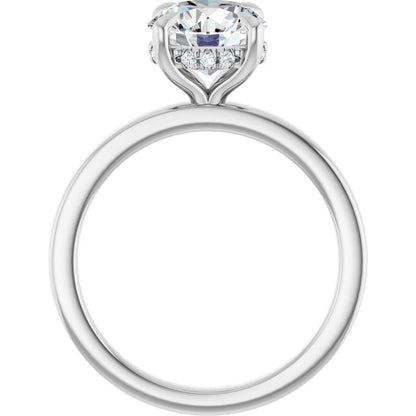 2 CTW Lab-Grown Diamond Engagement Ring, 7.99 mm