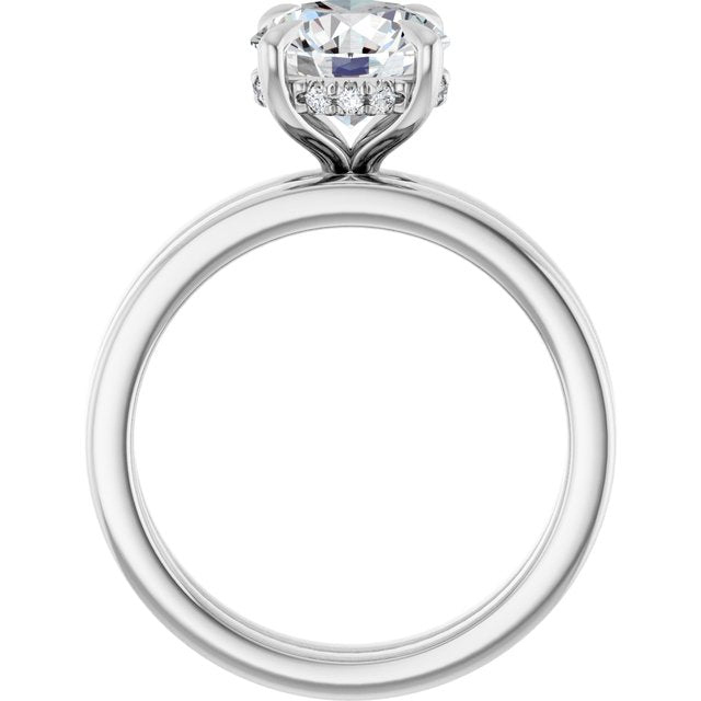 2 CTW Lab-Grown Diamond Engagement Ring, 7.99 mm