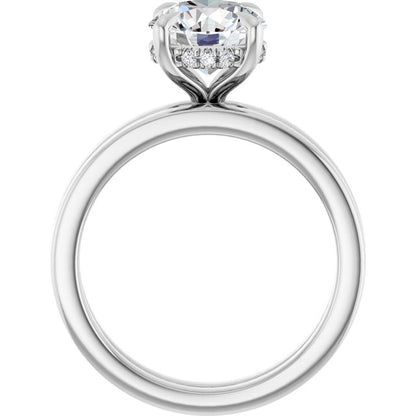 2 CTW Lab-Grown Diamond Engagement Ring, 7.99 mm