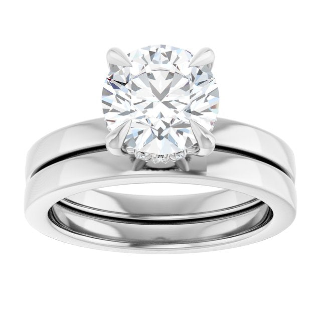 2 CTW Lab-Grown Diamond Engagement Ring, 7.99 mm