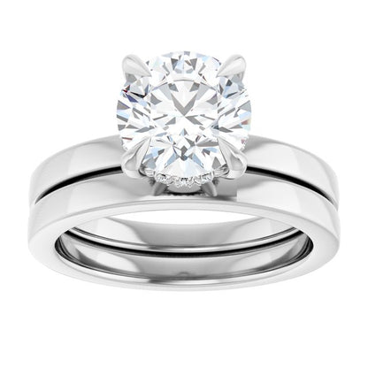 2 CTW Lab-Grown Diamond Engagement Ring, 7.99 mm