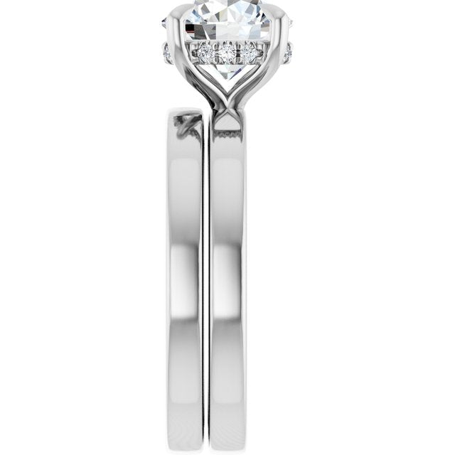 2 CTW Lab-Grown Diamond Engagement Ring, 7.99 mm