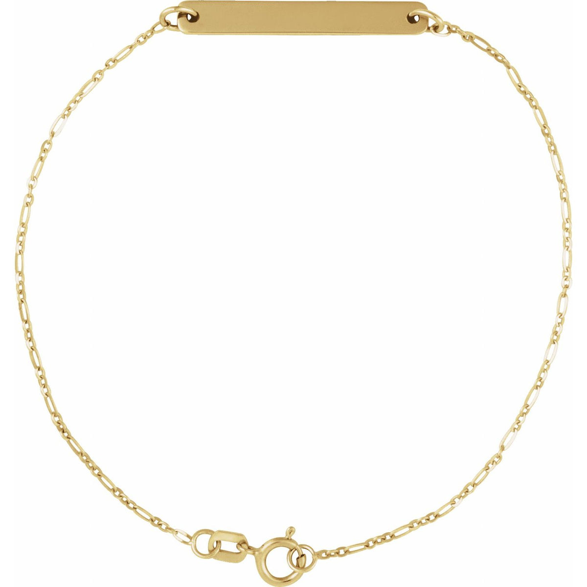 Engravable Bar 7" Bracelet (BRC979)