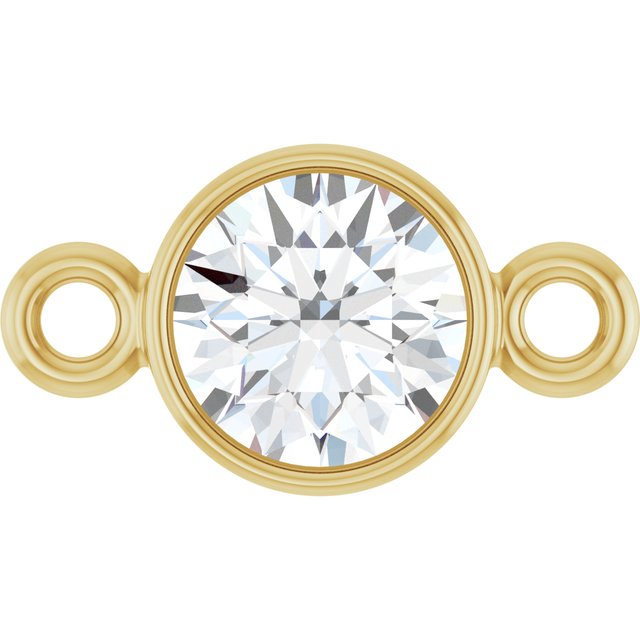 1/4 CT Natural Diamond Link, 4.7 mm x 8.5 mm