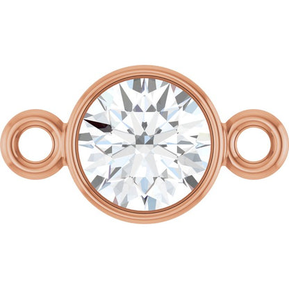 1/4 CT Natural Diamond Link, 4.7 mm x 8.5 mm