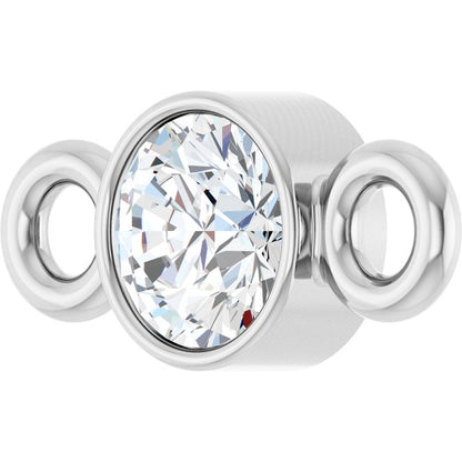 .07 CT Natural Diamond Link, 3.2 mm x 7 mm