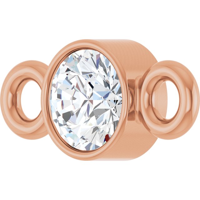 .07 CT Natural Diamond Link, 3.2 mm x 7 mm