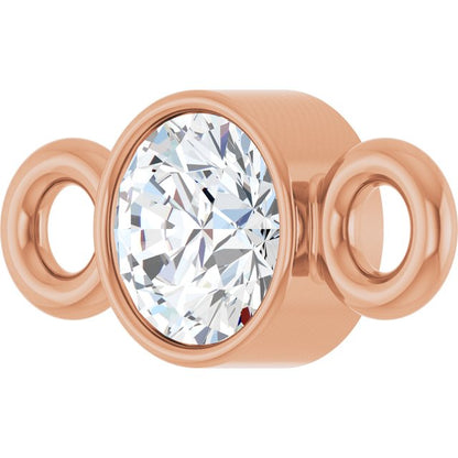 .07 CT Natural Diamond Link, 3.2 mm x 7 mm