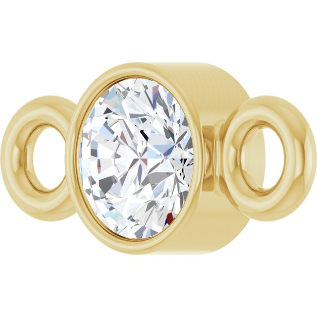 .07 CT Natural Diamond Link, 3.2 mm x 7 mm