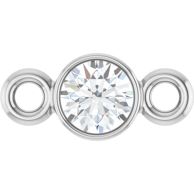 .07 CT Natural Diamond Link, 3.2 mm x 7 mm