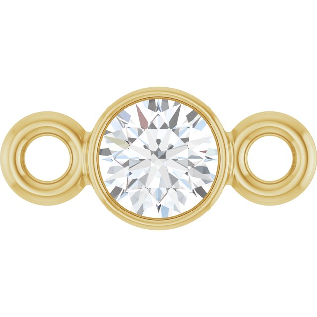 .07 CT Natural Diamond Link, 3.2 mm x 7 mm