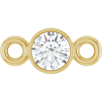 .07 CT Natural Diamond Link, 3.2 mm x 7 mm