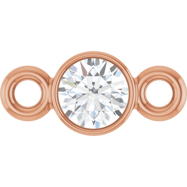 .07 CT Natural Diamond Link, 3.2 mm x 7 mm